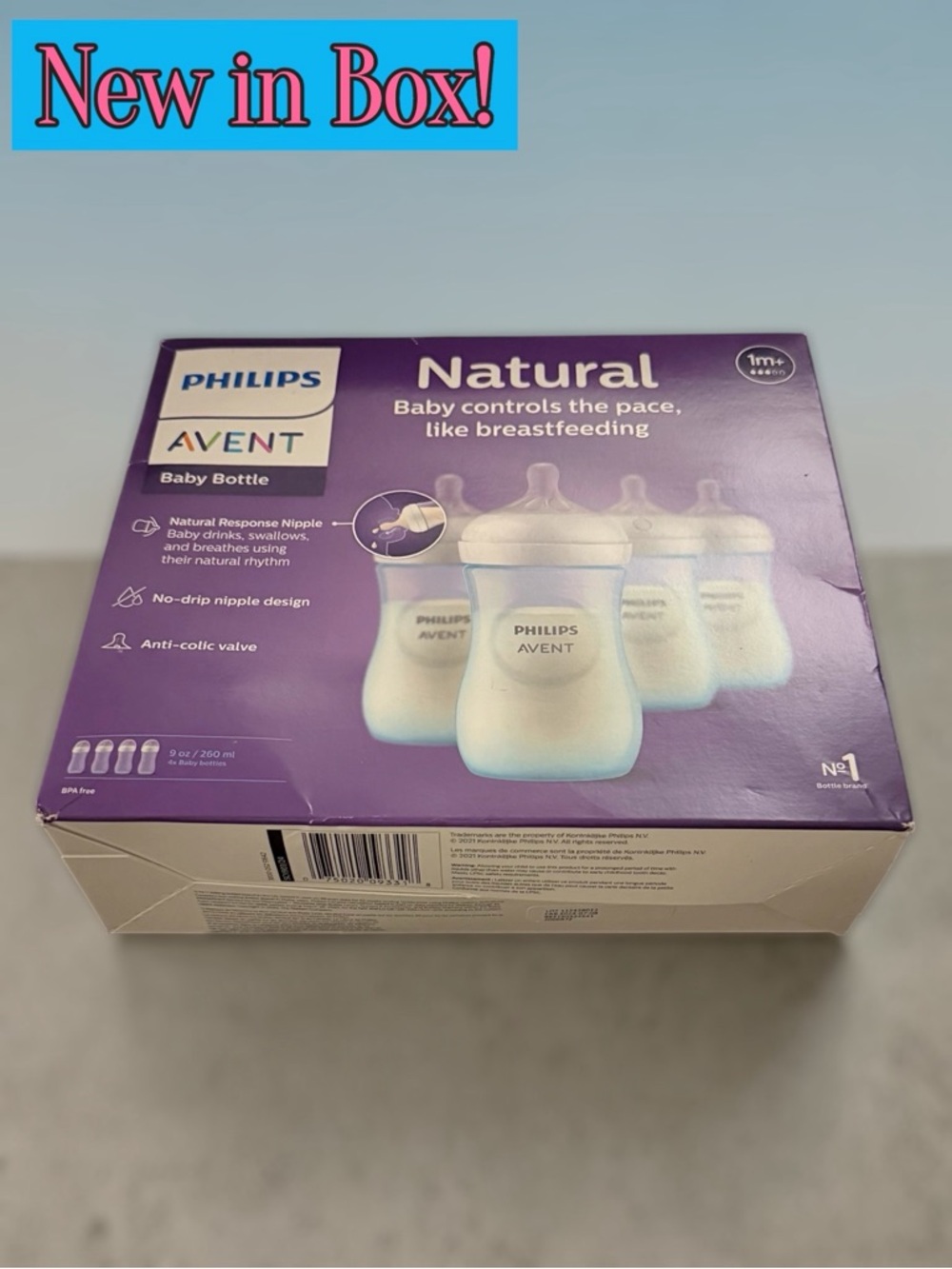 👶🍼 Philips Avent Natural Baby Bottles – 9oz Blue 4-Pack - Picture 12 of 12